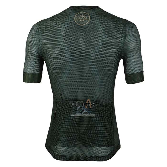 Le Col Ropa Ciclismo Culotte Corto 2020 Hombre Mangas Cortas Profundo Verde